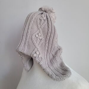 Cable Knit Pom Pom Hat M/L Toddler